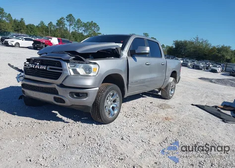 2021 Ram 1500 Big Horn 4X4 5'7 Box из США, поврежденный, VIN 1C6SRFFT7MN795518